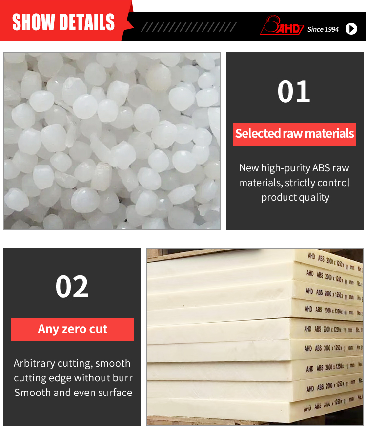 สูญญากาศความต้านทานการกัดกร่อนขึ้นรูป acrylonitrile-butadiene- แผ่นพลาสติก AB