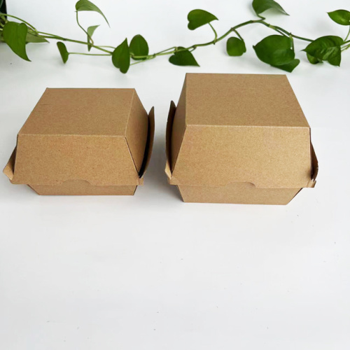 Caja de hamburguesas de cartón corrugado