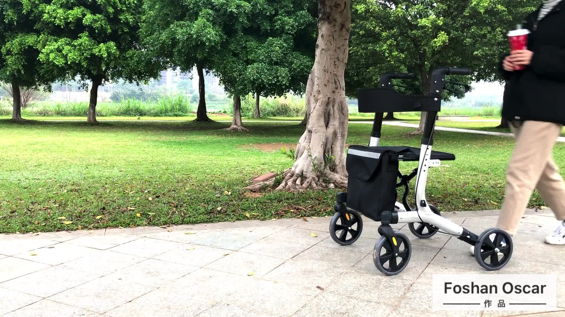 Luxus deutsche Mobilität aufrechte Walker Rollator mit Sitz für Erwachsene TRA341