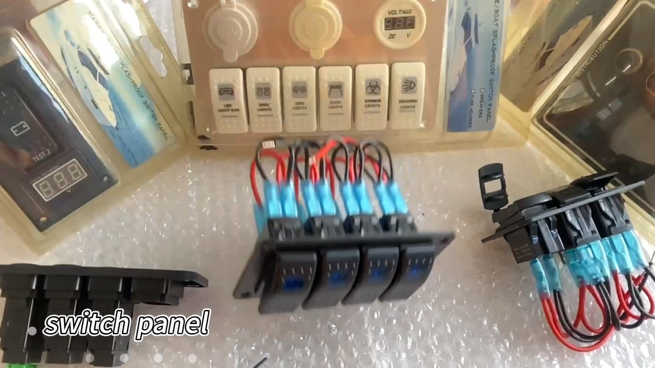 12V CAR Marine Boat Dual Battery Test Panel Rocker