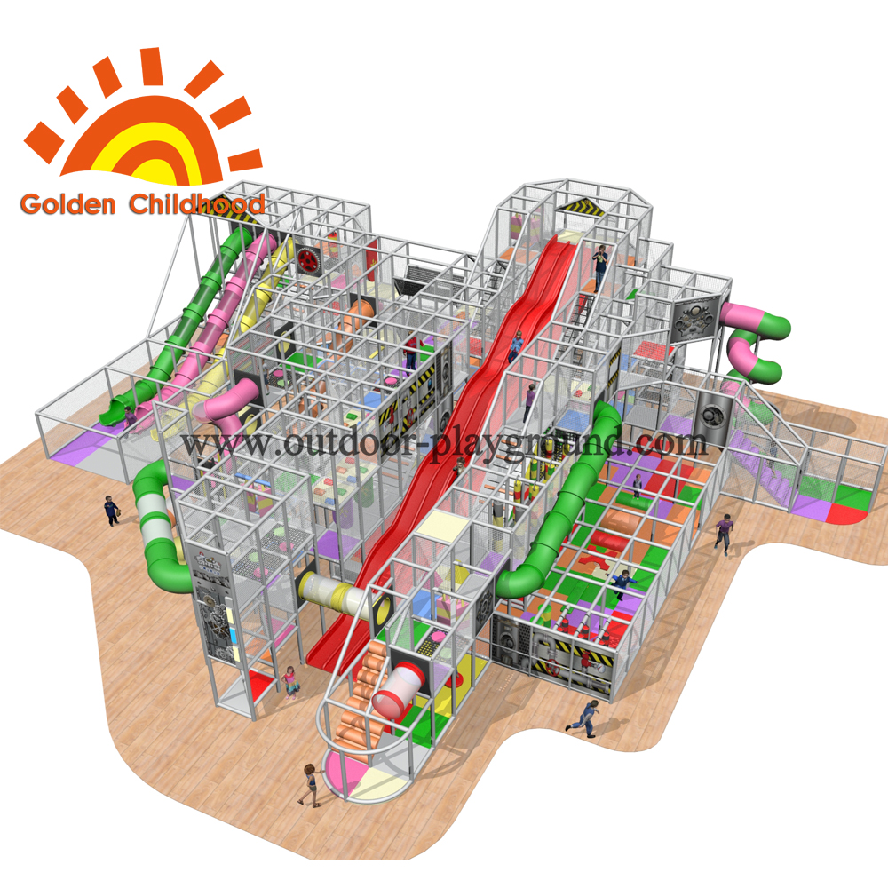 Large Trampoline Park Structure In Shopping Mart