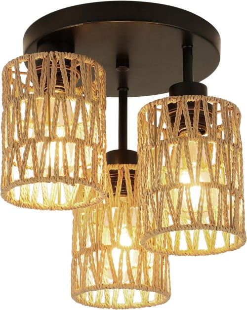 Industrial Style Eco-Friendly Paper Pendant Lights - Perfect for Home and Commercial Spaces