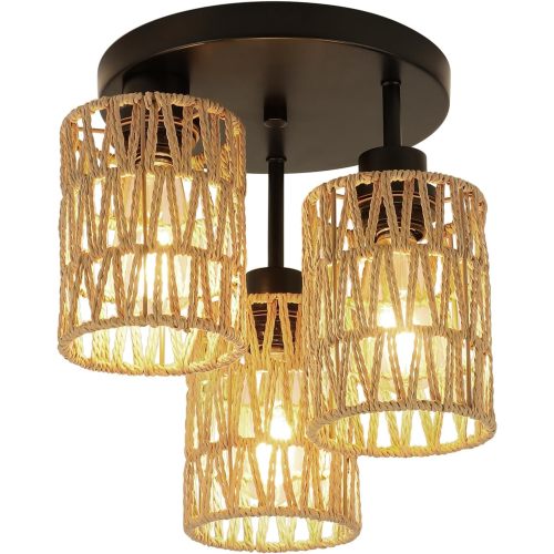 Industrial Style Eco-Friendly Paper Pendant Lights - Perfect for Home and Commercial Spaces