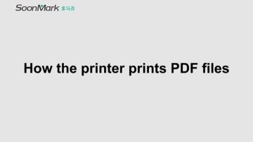 Print the labels in PDF file from computer