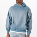 Υψηλής ποιότητας πουλόβερ πλυμένο hoodie έθιμο άνδρες βαρέων βαρών vintage υπερμεγέθη πλύσιμο οξέος Hoodie1