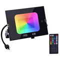 110V/220V Outdoor Flood Light: RGB Smart LED with Remote Controller1
