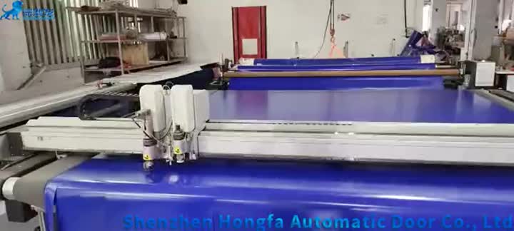 PVC high speed door curtain auto cutting machine