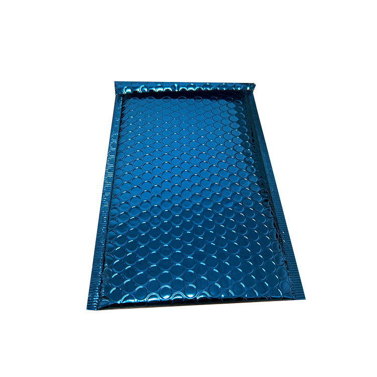 blue foil bubble bag