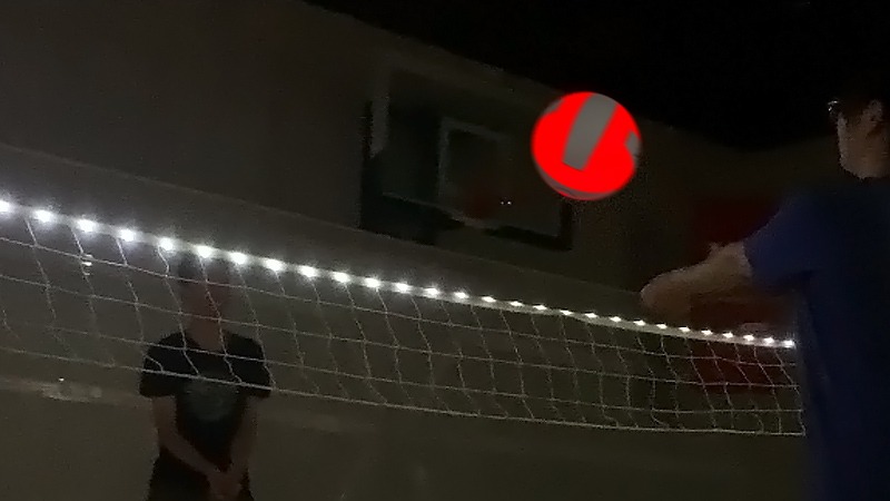 Luces de red de voleibol de alta calidad brilla en la oscuridad duradera