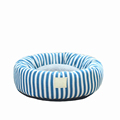 Wholesale Pet Beds: Discover the Coziest Simple Striped Pattern Round Plush Dog and Cat Mat in Lambswool - Sizes Available for Small Dogs and Cats1