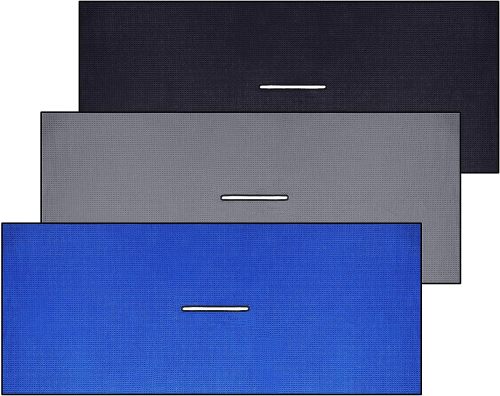 Custom microfiber waffle weave golf towel high absorbing golf ball cleaning towel with a hole on center