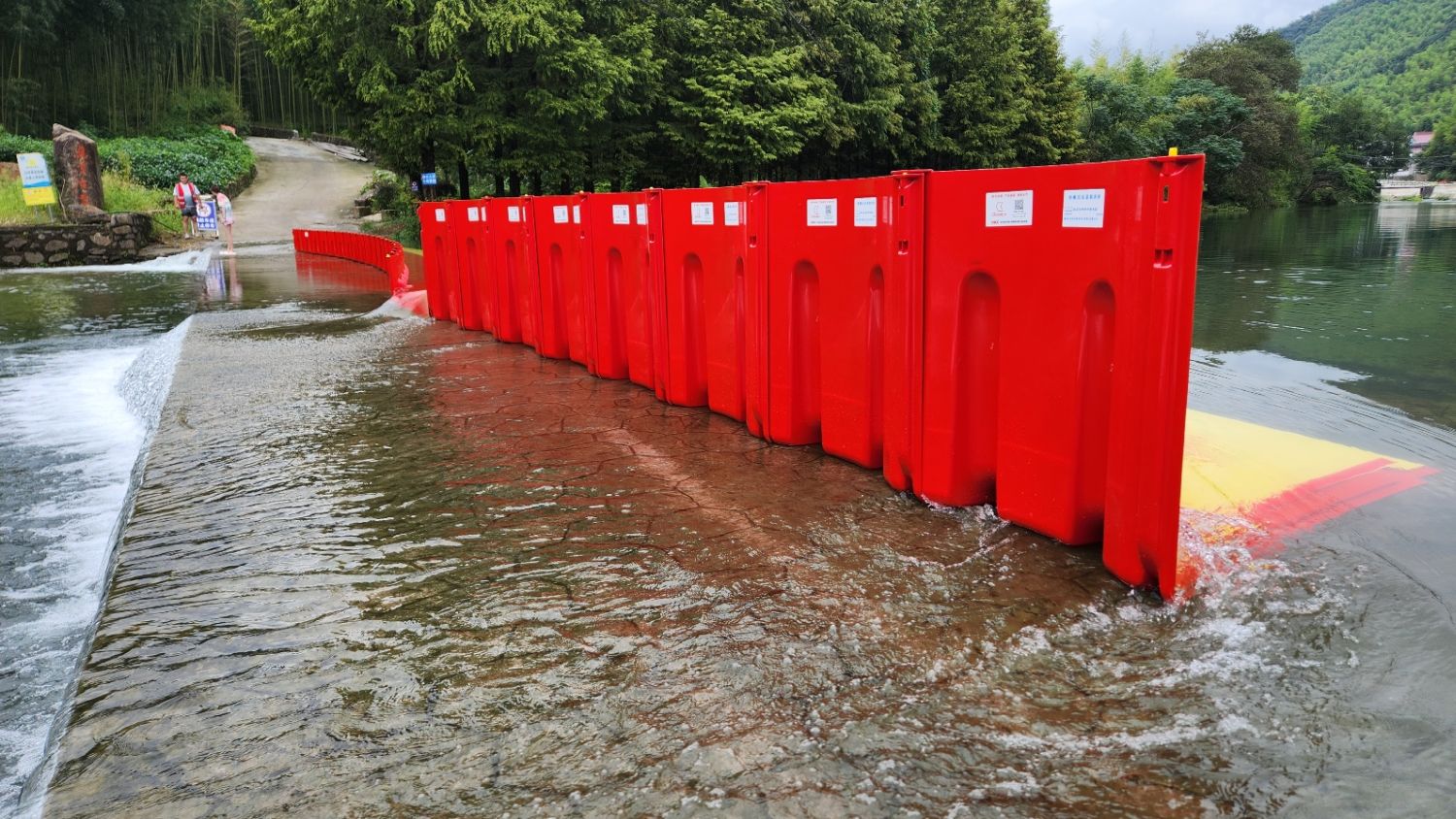 Hochwasserverhütungsbarrieren für die Wasserumleitung