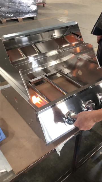 test gas fire burner