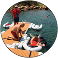 C Shape Inflatable Boat Platform for Yachts and Swimming1