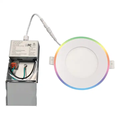 YouthGreen 4Inch 9W 5CCT Recessed LED Slim Panel with 2W Night Light - ETL ES Certified1