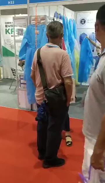 Isolation clothing exhibition