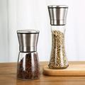 Best Price Manual Disposable Spice Salt Pepper Mill Wholesale 170ml 200ml Glass Plastic Spice Salt Pepper Grinder1