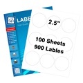 2.5 Inch Round Labels 2.5" Blank Round Sticker Labelslabel Paper Sheets1