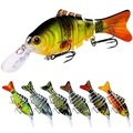 Runtoo 110mm 14g 3D Printing Shad Bait Slow Sinking Jointed Swim Bait Lure1