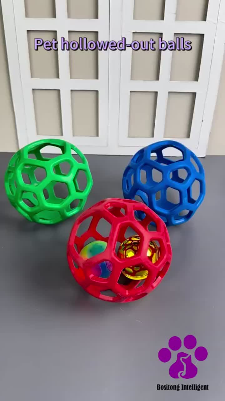 Pet toy hollowed-out balls