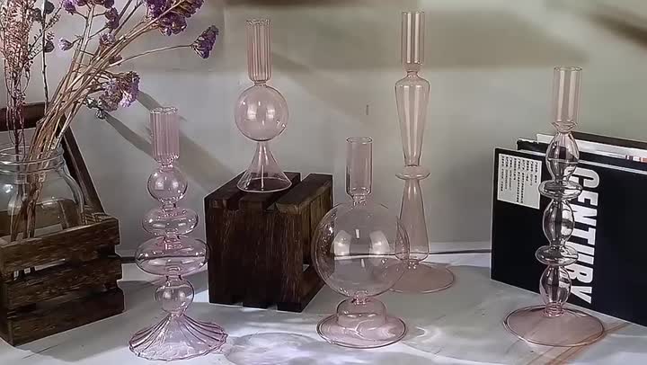 Glaskerzen -Kerzenhalter
