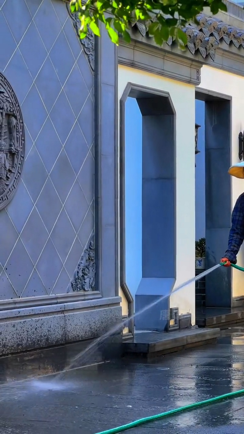 Las baldosas de patio de estilo chino son fáciles de mantener