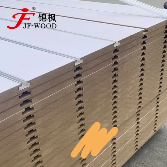 Supermarket Show Room Display Slat-Wall Slot Board Melamine Slotted MDF1