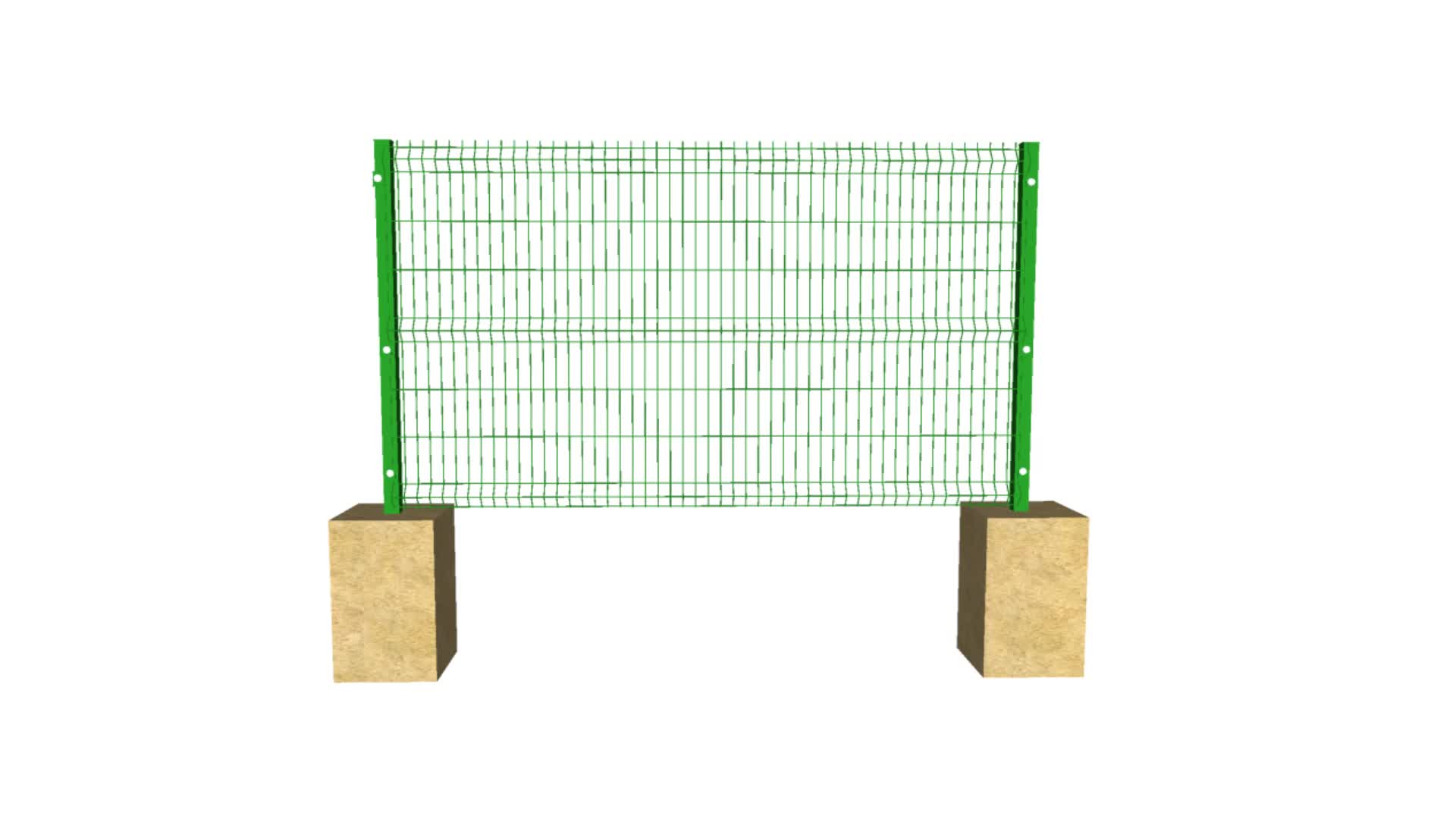 valla de panel de malla de alambre1