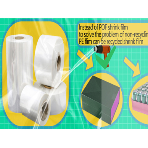 GRS Certified Heat Shrink Film Recycles rétrécisse rétractable Recyclable Shrink Warp