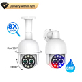 Tinosec 8MP PTZ Dual Lens POE IP Camera with 8X Hybrid Zoom and Auto Tracking1