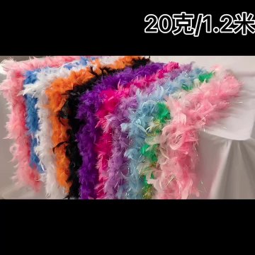Feather Factory Wholesale 20Gram 48inch Pink With White Mix Kids Chandelle Feather Boas1