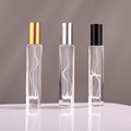 High Quality 5ml 10ml Thick Bottom Round & Square Empty Clear Glass Spray Bottle Refillable Perfume Atomizer Bottle1