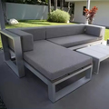 Neues Design moderner Preis niedriger Preis hohe Dichte Schwamm Metall Aluminiumlegierung wasserdichte Hotelvilla Garten Outdoor Sofa1