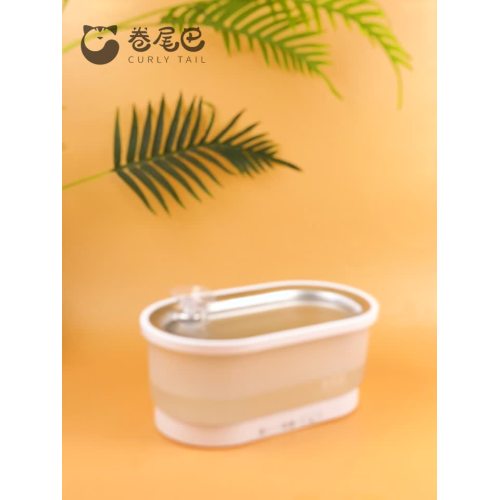 Fuente de agua inteligente para mascotas con cola rizada DHK-R03S