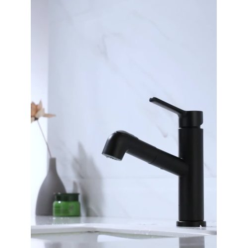 Matte Black Pull Out Basin Faucets