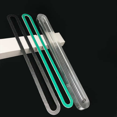 Level gauge glass with gaskets for bolier