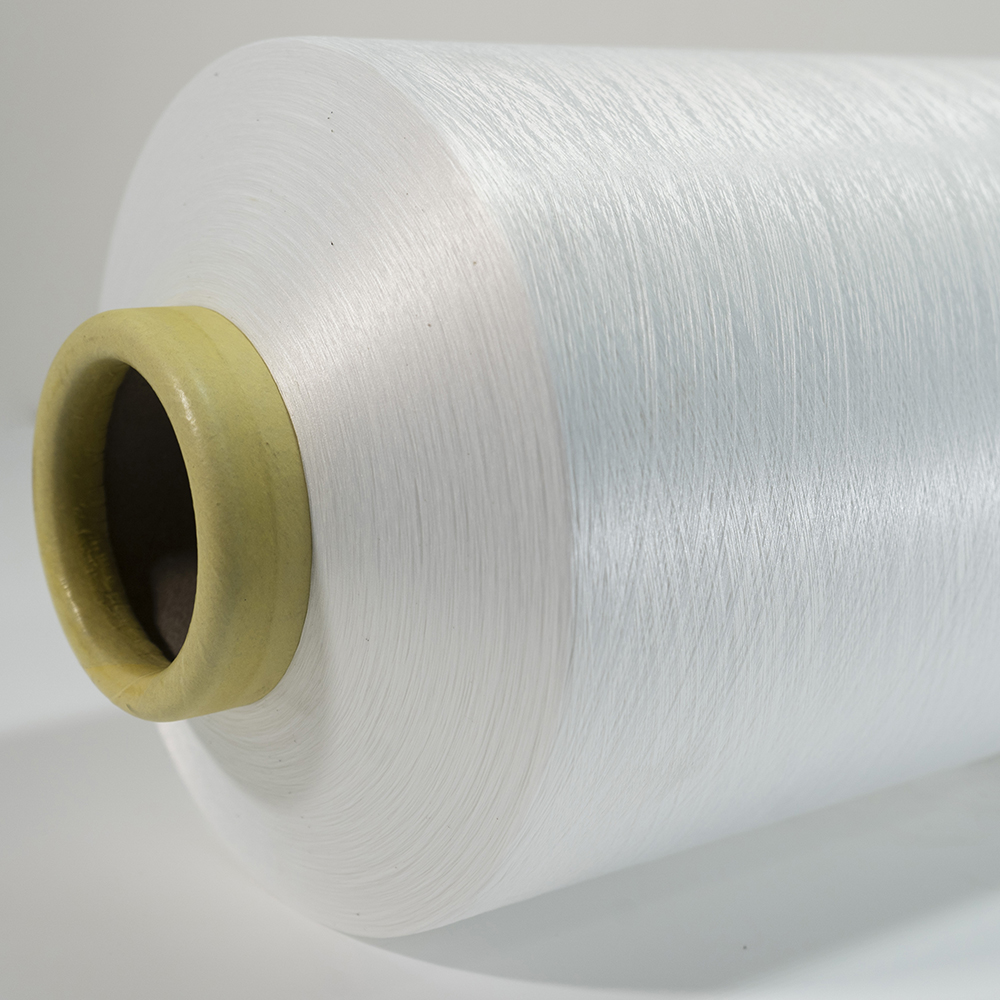 100% polyester yarn 75/36 dty semi-dull raw white NIM yarn