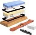 Customized Logo Premium Double-Sided Sharpening Stone Set with 1000/6000 Aluminum Grit and Oil Stones1