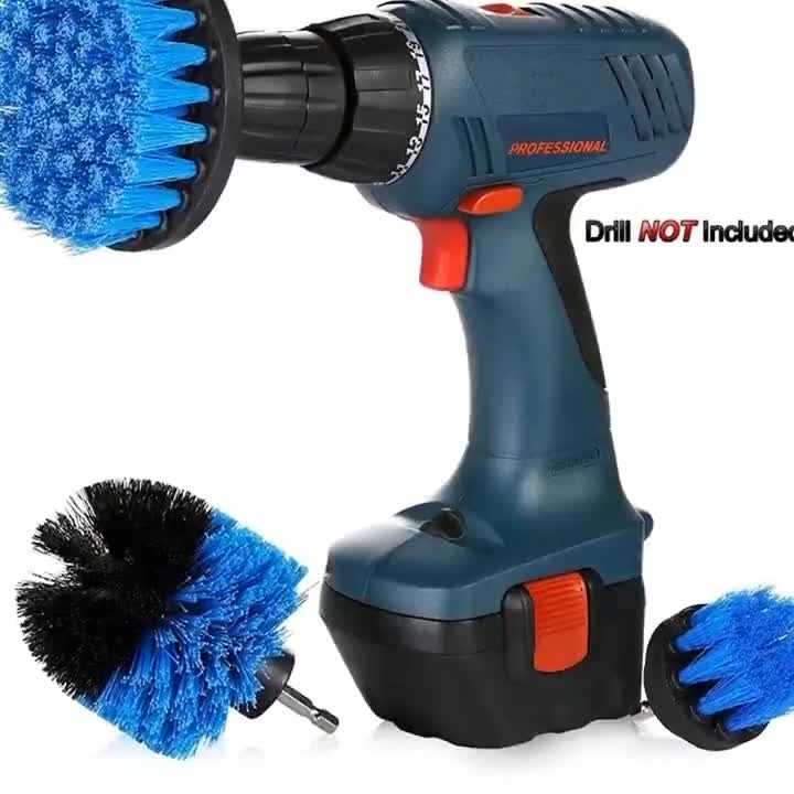 Car cleaning and polishing drill brush set1