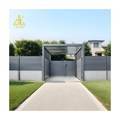 Zhonglian 6063 Aluminum Fencing Systems for Outdoor Privacy - Customized Black Anodized1