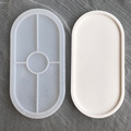 Flexible Oval Crystal Silicone Coaster Molds for Resin, Concrete, Cement, and Polymer Clay - Transparent White China Price1