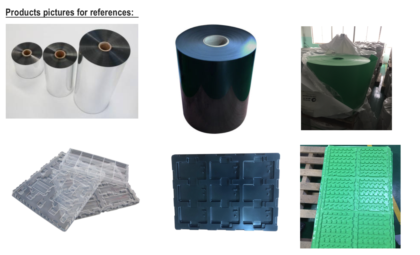 PP plastic sheet/film of electric packaging