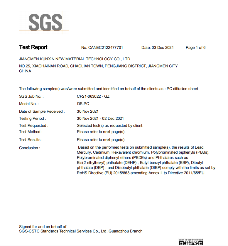 SGS Report 