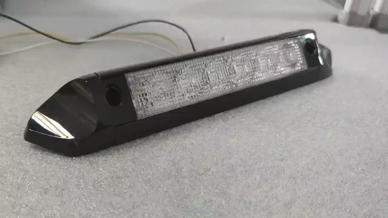 Dual cor branca e âmbar RV Sistema de luz LED Exterior para fora da porta da varanda da porta Utilitário LED LUZ LED PARA RVS CARAVANS BOXS1