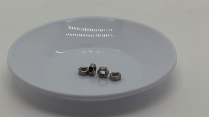 M3.0 SUS304 ISO13485 external hexagon nut (industrial pipeline certification)