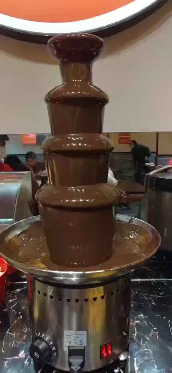 Mesin air mancur cokelat