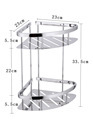 Wall-Mounted Storage Rack for Bathroom: SUS 304 Stainless Steel Toilet Room Organizer1