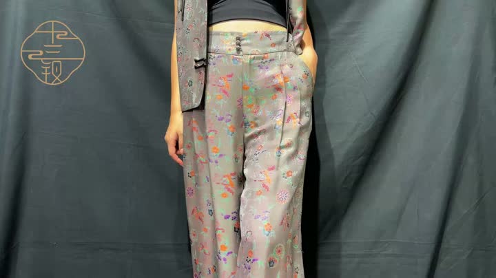 pantalones de seda para mujer