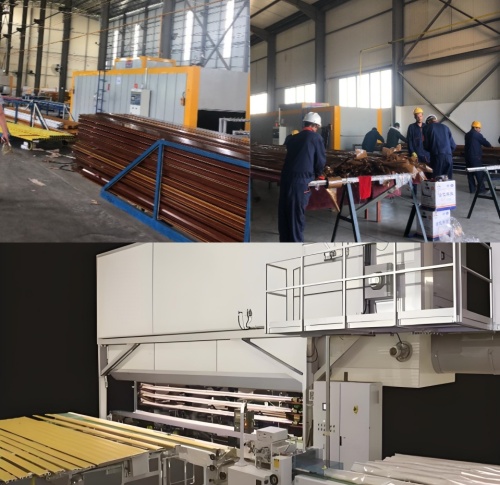 Guía completa de maquinaria para el tratamiento de superficies de perfiles de aluminio.