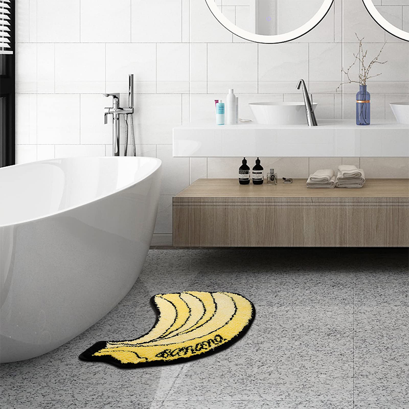 Tapis de salle de bain en forme de fruits mignons